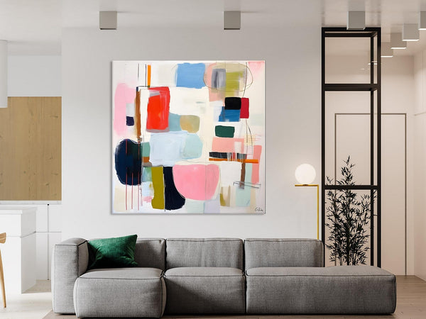 Modern Canvas Paintings, Large Abstract Painting for Bedroom, Original Abstract Wall Art, Modern Acrylic Artwork, Contemporary Canvas Art-LargePaintingArt.com