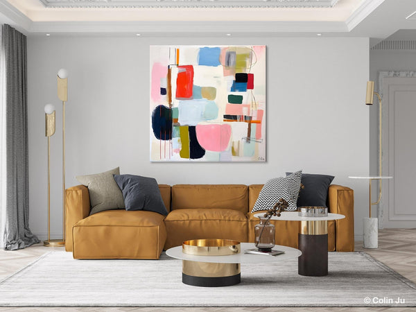 Modern Canvas Paintings, Large Abstract Painting for Bedroom, Original Abstract Wall Art, Modern Acrylic Artwork, Contemporary Canvas Art-LargePaintingArt.com