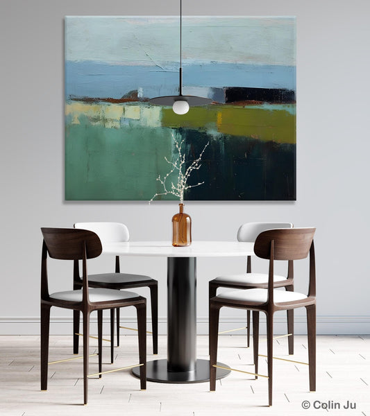 Landscape Acrylic Paintings, Landscape Abstract Painting, Modern Wall Art for Living Room, Original Abstract Art, Acrylic Painting on Canvas-LargePaintingArt.com