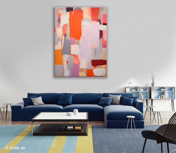 Abstract Wall Paintings, Heavy Texture Canvas Art, Large Contemporary Wall Art, Extra Large Paintings for Bedroom, Original Modern Painting-LargePaintingArt.com