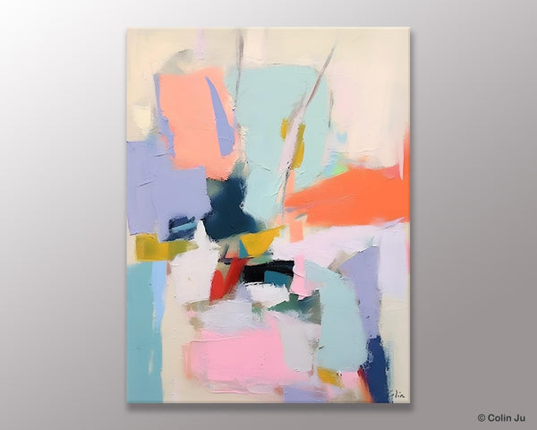 Original Artowrk, Abstract Wall Paintings, Hand Painted Canvas Art, Extra Large Paintings for Dining Room, Contemporary Wall Art Paintings-LargePaintingArt.com