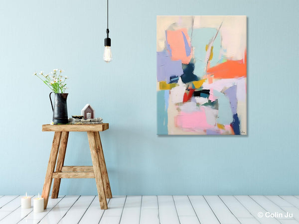 Original Artowrk, Abstract Wall Paintings, Hand Painted Canvas Art, Extra Large Paintings for Dining Room, Contemporary Wall Art Paintings-LargePaintingArt.com