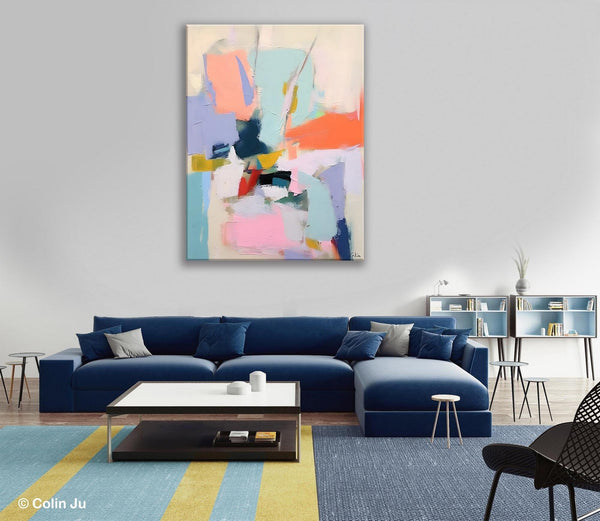 Original Artowrk, Abstract Wall Paintings, Hand Painted Canvas Art, Extra Large Paintings for Dining Room, Contemporary Wall Art Paintings-LargePaintingArt.com