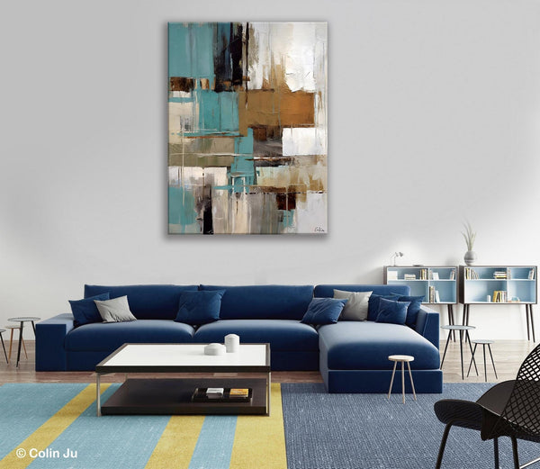 Large Paintings for Sale, Large Modern Canvas Art for Bedroom, Original Wall Art Paintings, Hand Painted Canvas Art, Acrylic Art on Canvas-LargePaintingArt.com
