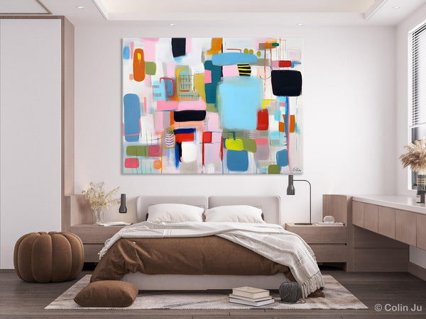 Original Abstract Art, Hand Painted Canvas Art, Modern Wall Art Ideas for Dining Room, Large Canvas Paintings, Contemporary Acrylic Painting-LargePaintingArt.com