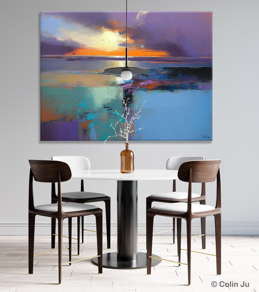 Landscape Canvas Paintings for Living Room, Original Landscape Paintings, Extra Large Modern Wall Art Paintings, Acrylic Painting on Canvas-LargePaintingArt.com