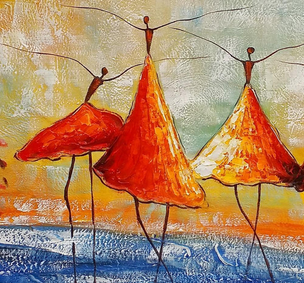 Simple Abstract Painting, Ballet Dancer Painting, Buy Wall Art Online, Modern Acrylic Painting, Bedroom Wall Art Painting-LargePaintingArt.com