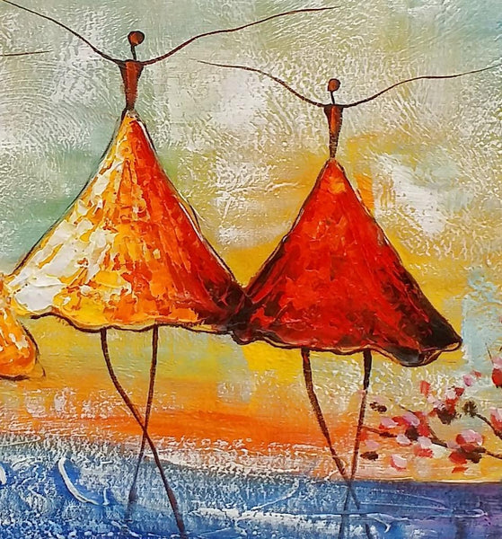 Simple Abstract Painting, Ballet Dancer Painting, Buy Wall Art Online, Modern Acrylic Painting, Bedroom Wall Art Painting-LargePaintingArt.com