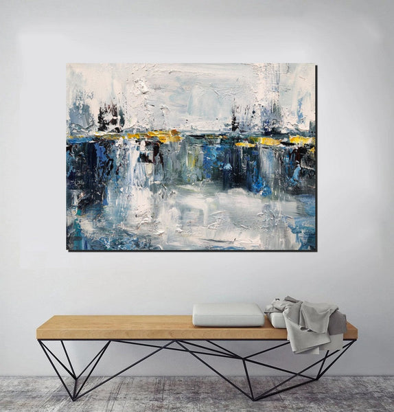 Living Room Wall Art Painting, Extra Large Acrylic Painting, Simple Modern Art, Palette Knife Paintings, Modern Contemporary Abstract Artwork-LargePaintingArt.com