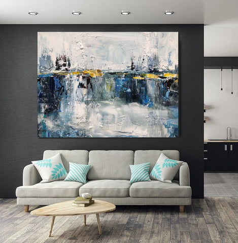 Living Room Wall Art Painting, Extra Large Acrylic Painting, Simple Modern Art, Palette Knife Paintings, Modern Contemporary Abstract Artwork-LargePaintingArt.com