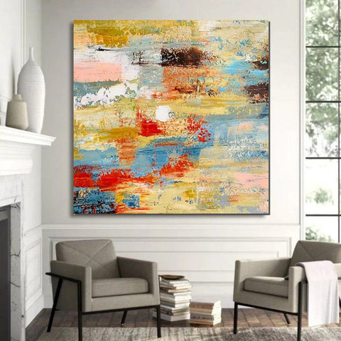 Hand Painted Canvas Art, Bedroom Wall Art Ideas, Modern Paintings for Dining Room, Simple Modern Art, Contemporary Modern Wall Art Paintings-LargePaintingArt.com