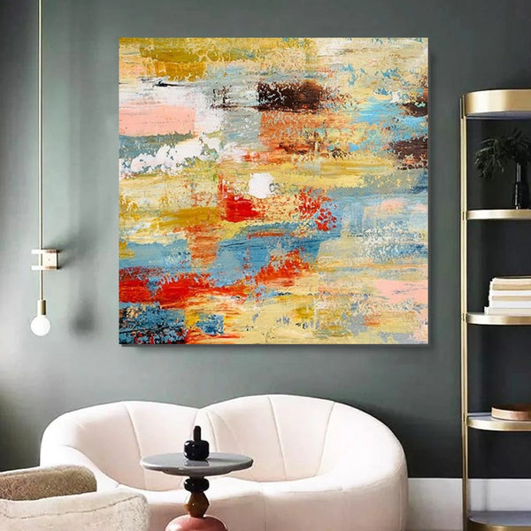 Hand Painted Canvas Art, Bedroom Wall Art Ideas, Modern Paintings for Dining Room, Simple Modern Art, Contemporary Modern Wall Art Paintings-LargePaintingArt.com