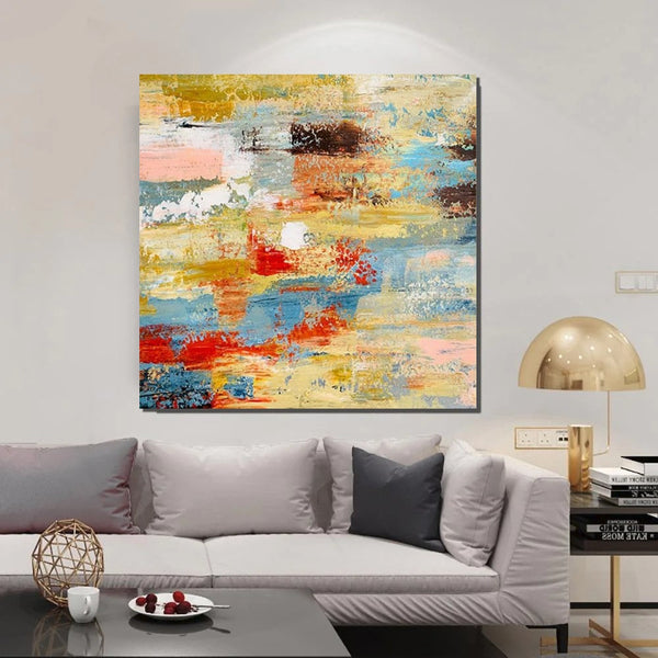 Hand Painted Canvas Art, Bedroom Wall Art Ideas, Modern Paintings for Dining Room, Simple Modern Art, Contemporary Modern Wall Art Paintings-LargePaintingArt.com