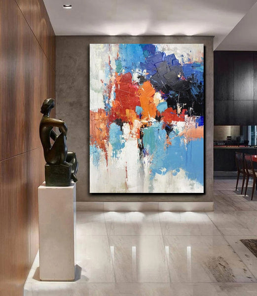 Modern Canvas Painting, Living Room Wall Art Ideas, Buy Abstract Art Online, Heavy Texture Art, Large Acrylic Painting on Canvas-LargePaintingArt.com