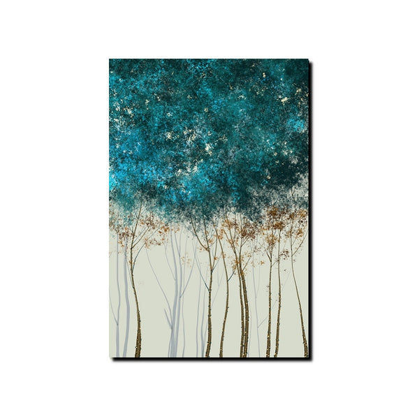 Tree Paintings, Simple Modern Art, Dining Room Wall Art Ideas, Buy Canvas Art Online, Simple Abstract Art, Large Acrylic Painting on Canvas-LargePaintingArt.com