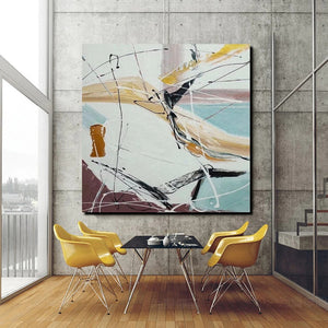 Simple Acrylic Paintings, Bedroom Modern Wall Art, Modern Contemporary Art, Large Painting Behind Sofa, Acrylic Canvas Painting-LargePaintingArt.com
