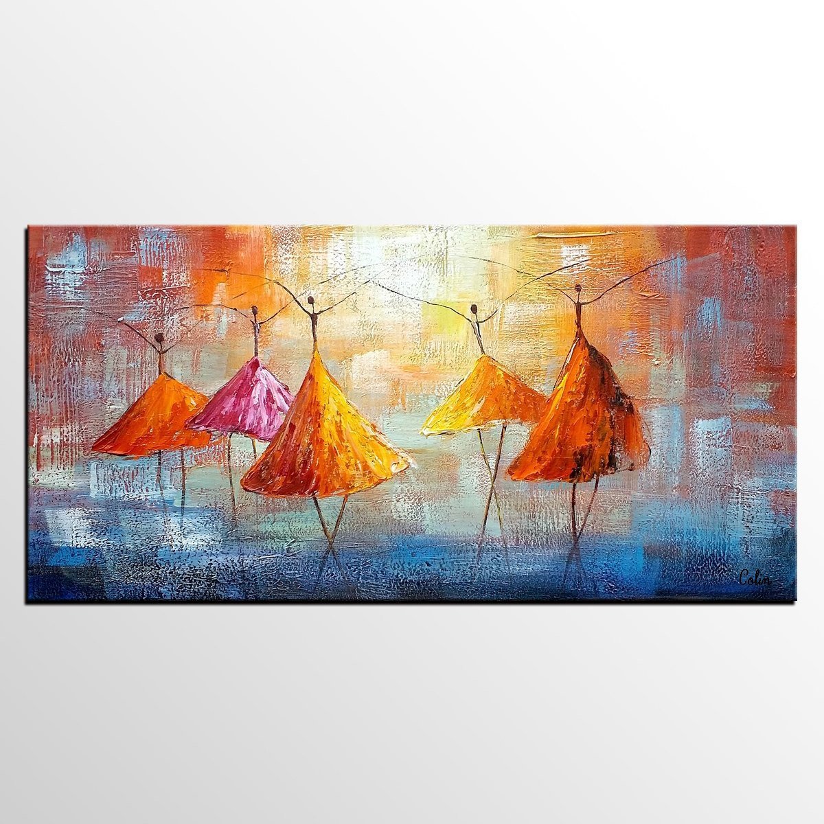 Abstract Artwork, Contemporary Artwork, Ballet Dancer Painting, Painting for Sale, Original Painting-LargePaintingArt.com