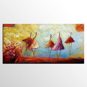 Contemporary Artwork, Ballet Dancer Painting, Abstract Artwork, Painting for Sale, Original Painting-LargePaintingArt.com
