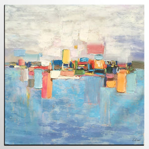 Abstract Painting, Canvas Painting, Living Room Wall Art, Canvas Art, Original Painting, Ready to Hang-LargePaintingArt.com