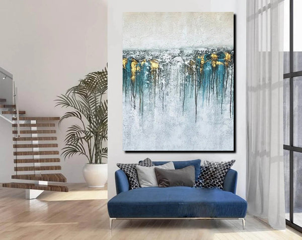 Large Painting for Sale, Buy Large Paintings Online, Simple Modern Art, Contemporary Abstract Art, Bedroom Canvas Painting Ideas-LargePaintingArt.com