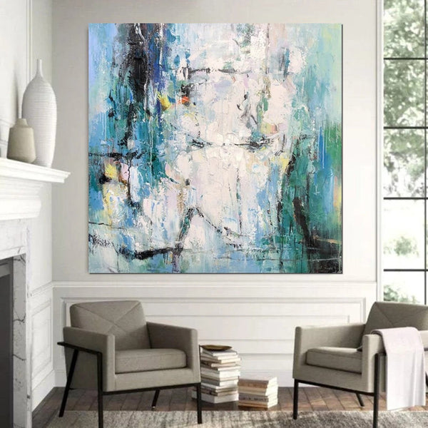 Large Paintings for Living Room, Hand Painted Acrylic Painting, Bedroom Wall Painting, Modern Contemporary Art, Modern Paintings for Dining Room-LargePaintingArt.com