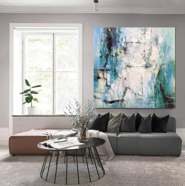 Large Paintings for Living Room, Hand Painted Acrylic Painting, Bedroom Wall Painting, Modern Contemporary Art, Modern Paintings for Dining Room-LargePaintingArt.com