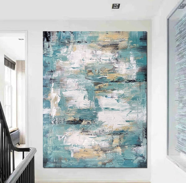 Modern Abstract Painting, Simple Wall Art Ideas for Dining Room, Heavy Texture Painting, Bedroom Abstract Paintings, Large Acrylic Canvas Paintings-LargePaintingArt.com