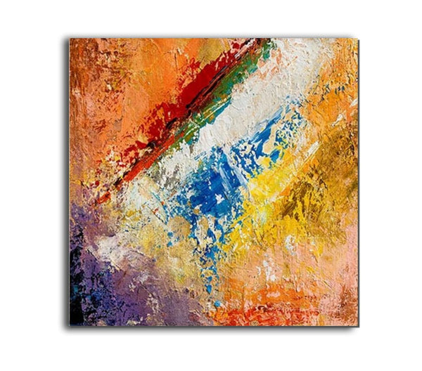 Hand Painted Acrylic Painting, Wall Art Painting for Living Room, Modern Contemporary Artwork, Acrylic Paintings for Dining Room-LargePaintingArt.com