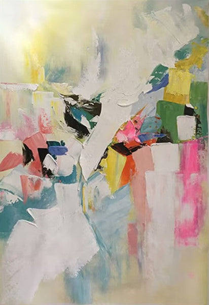 Large Canvas Art Ideas, Large Painting for Living Room, Contemporary Acrylic Art Painting, Buy Large Paintings Online, Simple Modern Art-LargePaintingArt.com